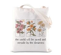 Literature TOG Book Inspire Handbag Lavenders Lover Gift Fire-heart Book Fan Gift Fantasy Novel Tote Bag (the Dreamers T)