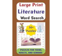Literature Word Search Book: Easy to Read Word Search Puzzle Book about Classic Literature from Various Countries | LARGE PRINT, 6x9 inches, 110 pages, 50+ Puzzles... Gift for Book Lovers