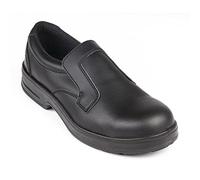 Lites Safety Footwear A845-44 Lites Safety Slip On, Size- 44/UK 10, Black
