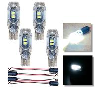 LiteSync 2 x White 12V T10 W5W 501 Strobe LED Bulbs Recovery Flash Light
