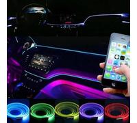 LiteSync ELWIRE-BT5 Retro-Fit Lights Smart Interior Ambient LED Neon EL Wire Rope Fibreoptic Kit Multicolour Bluetooth