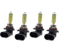 LiteSync H103Kx4 Halogen Bulbs 4 x 12V H10 710 Euro Golden Yellow 3000K 42W Snow Fog +30% Brightness Fits Both Headlights & Fog lights Canbus Safe