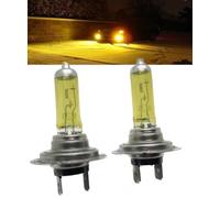 LiteSync H73Kx2 Halogen Bulbs 2 x 12V H7 499 Euro Golden Yellow 3000K 55W Snow Fog +30% Brightness Fits Both Headlights & Fog lights Canbus Safe