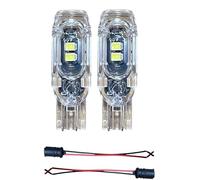 LiteSync Hideaway 2x Yellow Strobe LED Bulbs + 2x 501 Rubber Holders 12V T10 W5W