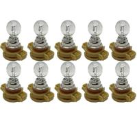 LiteSync HLG-PSX24Wx10 12V 24W H16 White Bulbs Non LED Lamp Daytime Running Light Fog 9009 PSX24W PG20-7 5202 Trade Pack