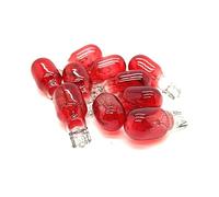 LiteSync HLG-W16W-Rx10 Halogen Bulbs 12V 16W Red Light Emitted Rear Fog Tail 921R 8.5mm x 35mm Wedge Rear E Marked