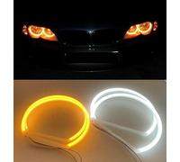 LiteSync Switchback Halo Ring Cotton Light SMD LED Angel Eyes DRL for E46 Halogen HL