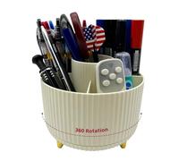 LiteTour 360° Rotating Storage Organizer, Multi-Purpose Desk Organizer for Office, Home, Makeup & Kitchen, Stationery Holder for Pens, Brushes, Skincare & Countertop Storage