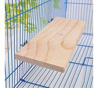 Litewoo Parrot Bird Wood Perch Platform Large Stand Shelf for Birds Budgie Parakeet Cockatiel Conure Cockatoo Macaw African Grey (1PC)