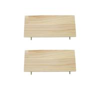 Litewoo Parrot Bird Wood Perch Platform Large Stand Shelf for Birds Budgie Parakeet Cockatiel Conure Cockatoo Macaw African Grey (2PC)