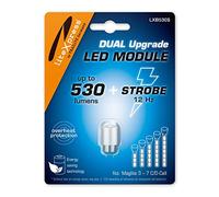 LiteXpress LXB530S Dual Mode LED Upgrade Module 530 Lumens and Strobe Mode for 3-7 C/D-Cell Maglite Torches (Energy Class A+), Silver