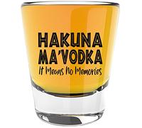 LitGifts Hakuna Mavodka Design, Funny Shot Glasses for Adults, Drinking Gifts for Women or Men, Hilarious Inappropriate Stuff for Friends, Made in USA 1.75 Ounce Dishwasher Safe