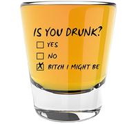 LitGifts Is You Drunk Design, Funny Shot Glasses for Adults, Drinking Gifts for Women or Men, Hilarious Inappropriate Stuff for Friends, Made in USA 1.75 Ounce Dishwasher Safe