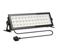 Litglobe LED Floodlight Outdoor,100W 13000LM Flood Lights with 1.5M Plug,6500K Cold White LED Security Light,IP66 Waterproof LED Work Light,Outdoor Floodlight for Backyard Garden Patio Warehouse