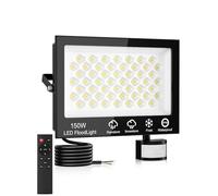 Litglobe Security Lights Outdoor Motion Sensor,150W 15000LM PIR Security Light with Remote Control,6500K Cool White Motion Sensor Lights Outdoor,IP66 Waterproof LED Floodlight for Garden Yard Garage