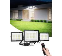 Litglobe Security Lights Outdoor Motion Sensor 200W,20000LM Floodlight with Remote Control,6500K Daylight White Flood Light with Sensor,IP66 Waterproof PIR Security Light for Garage Garden Yard