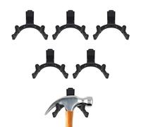 LITGURU Tool Hook for Lifetime Shed Accessories: 6 Pcs ABS Storage Shed Hooks for Electric Hand Gardening Tools - Does Not Work on Horizontal Siding Sheds - Black