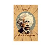 LITGY Albert Einstein Poster Canvas Posters Unframe-style 12x18inch(30x45cm)