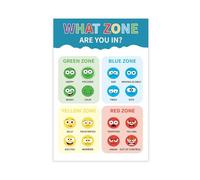LITGY Emotional Management Zones Of Regulation Educational Poster Canvas Posters Unframe-style 12x18inch(30x45cm)