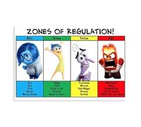 LITGY Emotional Management Zones Of Regulation Educational Poster Canvas Posters Unframe-style 12x18inch(30x45cm)