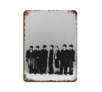 LITGY The Boy Band ENHYPEN Posters Retro Poster Metal Tin Sign Chic Art Retro Iron Painting Bar People Cave Cafe Family Garage Wall Decoration 12x16inch(30x40cm)
