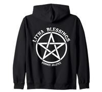 Litha Blessings Wicca Wiccan Paganism Summer Solstice Zip Hoodie