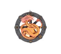 Litha Dragon Resin Wall Plaque KDMD Yellow One Size