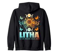 Litha Protection Healing Growth Wicca Wiccan Pagan Paganism Zip Hoodie