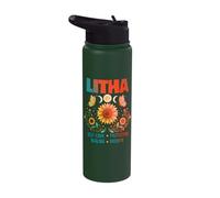 Litha Wheel of The Year Wicca Wiccan Paganism Midsummer Stainless Steel Insulated Water Bottle