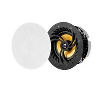 LITHEAUDIO All-In-One Wireless 6.5” Wi-Fi V2 Ceiling Speaker Pair (Master & Passive) (06610), 60W RMS, Amplifier Built-In, Multi-Room Audio, Airplay 2, Chromecast, Audio for Kitchens, Living Rooms