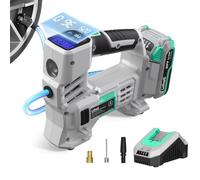 Litheli 20V Cordless Tire Inflator Portable Air Compressor, Battery Powered 150PSI Portable Handheld Air Pump with Digital Pressure Gauge for Car Tire, Bike, Sport Ball, with 2.0 Ah Battery & Charger