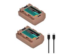 Lithium Battery：2280mAh NP-FZ100 NPFZ100 NP FZ100 Battery With Type-C Input，Compatible For Sony，for A7 III, Alpha A7R III, A7R IV, A9, A6600 A7R3 A7S3(2xBattery)