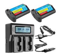 Lithium Battery：3300mAH LP-E4 LP E4 LP-E4N Camera Battery Or LCD Quick Charger，Compatible For Canon，for EOS 1D Mark III,EOS-1D Mark IV,EOS 1Ds Mark III(2BatteryWithCharger)