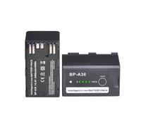 Lithium Battery 3400mAh BP-A30 Battery With Power Indicator+Quick Charger ，Compatible For Canon BP-A60 BP-A90 EOS C70 C200 C200B C220B C300 Mark II C300 Mar(2 Battery)