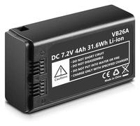 Lithium Battery 7.2V/4000mAh VB26A ，Compatible for Godox，for V1S V1C V1N V1F V1O VB26A V860III，Round Head Flash Speedlite(1pcs)