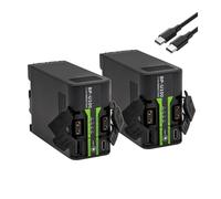 Lithium Battery BP-U100 Battery ，Compatible For Sony BP-U30 U60 U70 U90 EX260 EX280 Z280 FS5 7 FX6 Z190 EX1R EX200 ，with PD45W Fast Charging(2 Batteries)