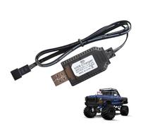 Lithium Battery Charging Cable - USB Adapter Line, Smart SM-2P SM-3P SM-4P Port, Automatic Recharge Connection, Compact Transfer Wire | For Electric RC Toys, Drones, Boats, Cars, Airplanes, And