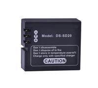 Lithium Battery DS-SD20 SD20 Battery+USB Dual Charger ，Compatible For AEE Magicam， SD18 SD19 SD20 SD21 SD22 SD23 SD30 Rollei 3S Action Camera(1pcs Batteries)