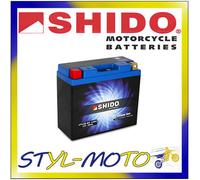 Shido Lithium Battery LT12B-BS = YT12B-4 — Yamaha 600 FZ 6 S Fazer 2006
