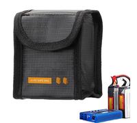 Lithium Battery Storage Bag - Fireproof and Explosion-proof Protection, Large Flame Retardant Safety Case for Charging and Transporting Batteries, Drones and RC Car Battery Cover, m, se beskrivning