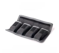 Lithium Battery Storage Bag, Nylon Waterproof Case with Padding for Protection Against Moisture and Scratches, Compatible with LP-E6/LP-E8/NP-FW50/EN-EL14/EN-EL15, Grey