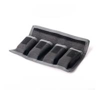 Lithium Battery Storage Bag - Waterproof Nylon Protective Pouch for LP-E6/LP-E8/NP-FW50/EN-EL14/EN-EL15 Camera Batteries, Compact 13.5x9.5cm & 21x10cm, Gray(large)