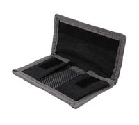 Lithium Battery Storage Bag with Weather-Resistant Nylon and Protective Padding, Compatible with LP-E6 LP-E8 NP-FW50 EN-EL14 EN-EL15 for Photographers and Videographers, Grey 13.5x9.5cm and 21x10cm