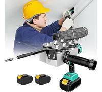 Lithium Battery Stringing Machine, Electrician Pulling Wire Hidden Pipe Threader, Wall Threading Wire Machine Pulling Tool, Led Lighting, for Communication, Home Decoration, Etc 2xBateria