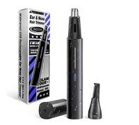 Lithium Ear and Nose Hair Trimmer Clipper for Men & Women, USB Rechargeable Professional Eyebrow Trimmer, Smart Cleaning System Waterproof Painless Facial Hair Remover