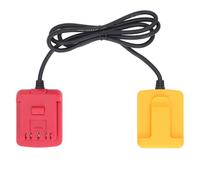 Lithium Ion Battery Adapter Extension Cord Tool Lightweight Durable Power Tool Battery Weight Reducer for BAT609 BAT618 Series and DCB201 DCB203 Batteries ABS Plastic 1.6m
