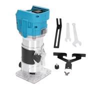 Lithium Ion Router Kit Compact Woodworking Electric Trimmer 880W 30000RPM with Transparent Base for DIY Enthusiasts and Professionals Precise Steel ABS 22cm