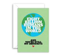 Lithobee - 8 Billion People Favourite Happy Anniversary - Special Cards for Him, Her Husbands & Wives