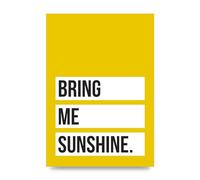 Lithobee - Bring Me Sunshine - Printed Wall Art Design in Sizes A2, A3 & A4 Framed in a Stylish Quality Coloured Frame or Unframed (A4 Unframed)