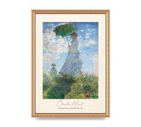 Lithobee - Claude Monet Madame Monet Her Son 1875 - Printed Wall Art Design in Sizes A2, A3 & A4 Framed in a Stylish Coloured Frame or Unframed (A3 Gold Ornate Frame)